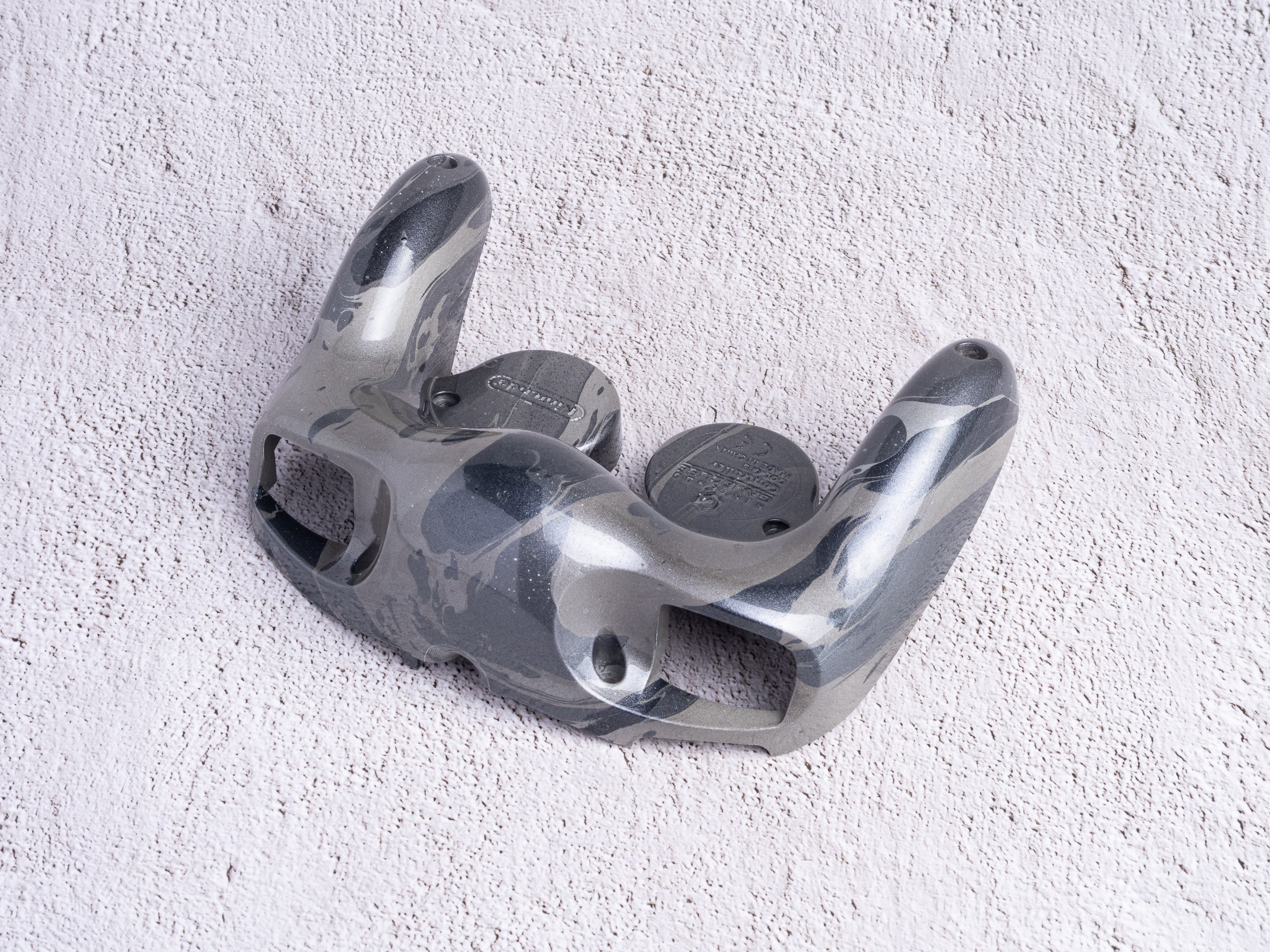 GameCube Bottom Shell - Silver Marble (Glossy)