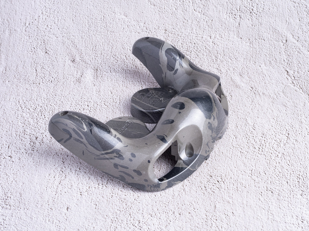 GameCube Bottom Shell - Silver Marble (Glossy)