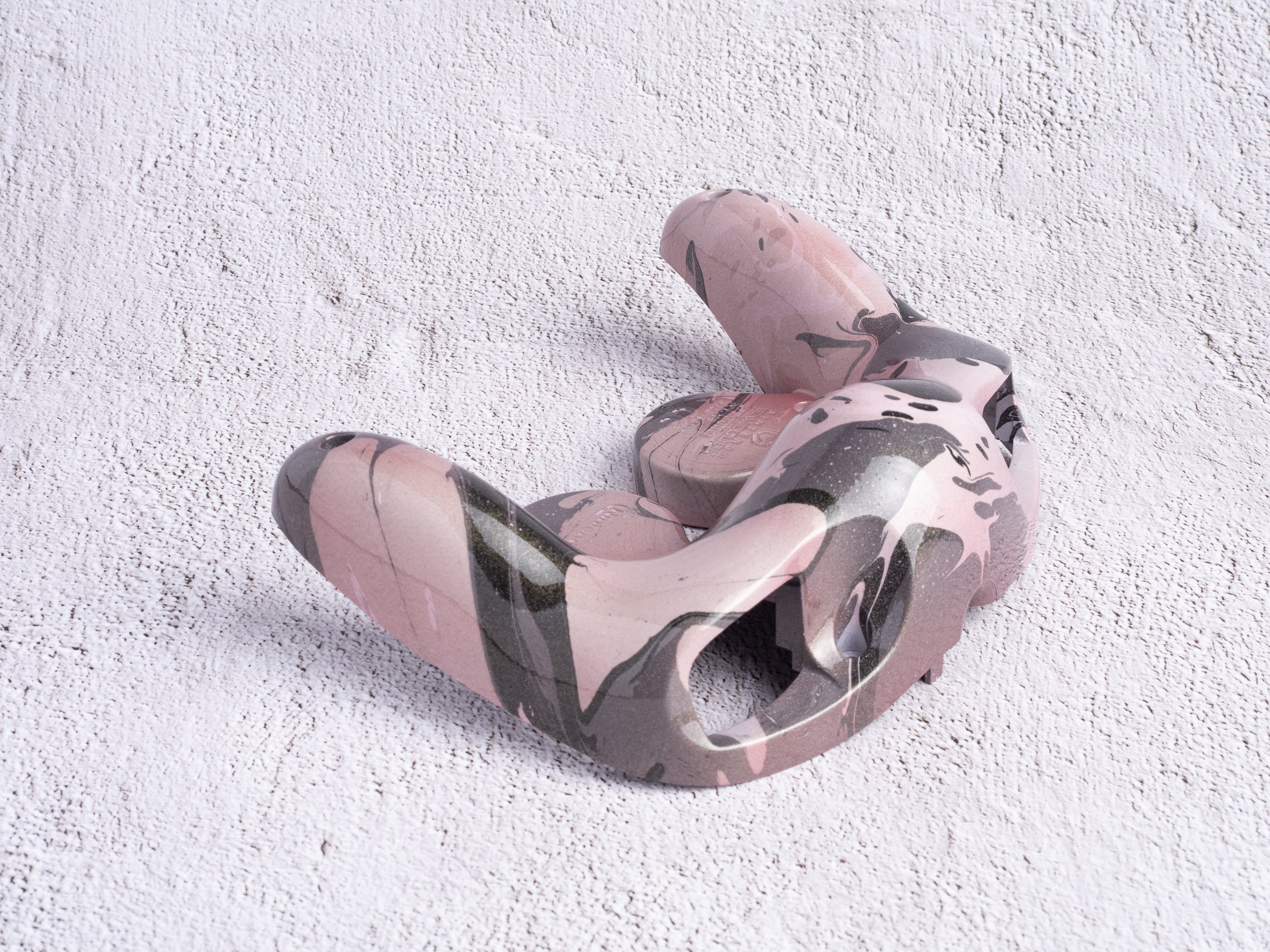 GameCube Bottom Shell - Coffee Marble (Glossy)