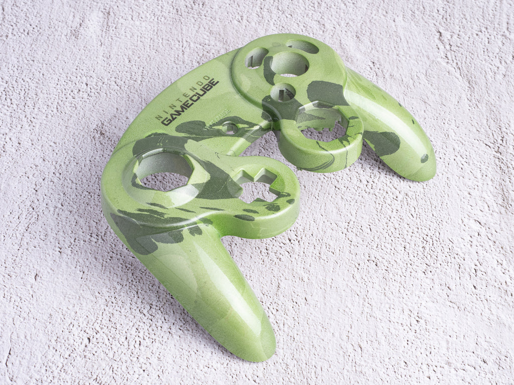 GameCube Top Shell - Green Marble (Glossy)