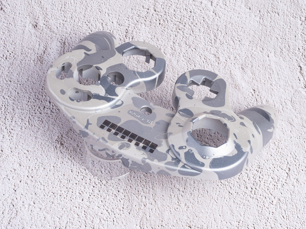 GameCube Top Shell - Grey Marble (Matte)