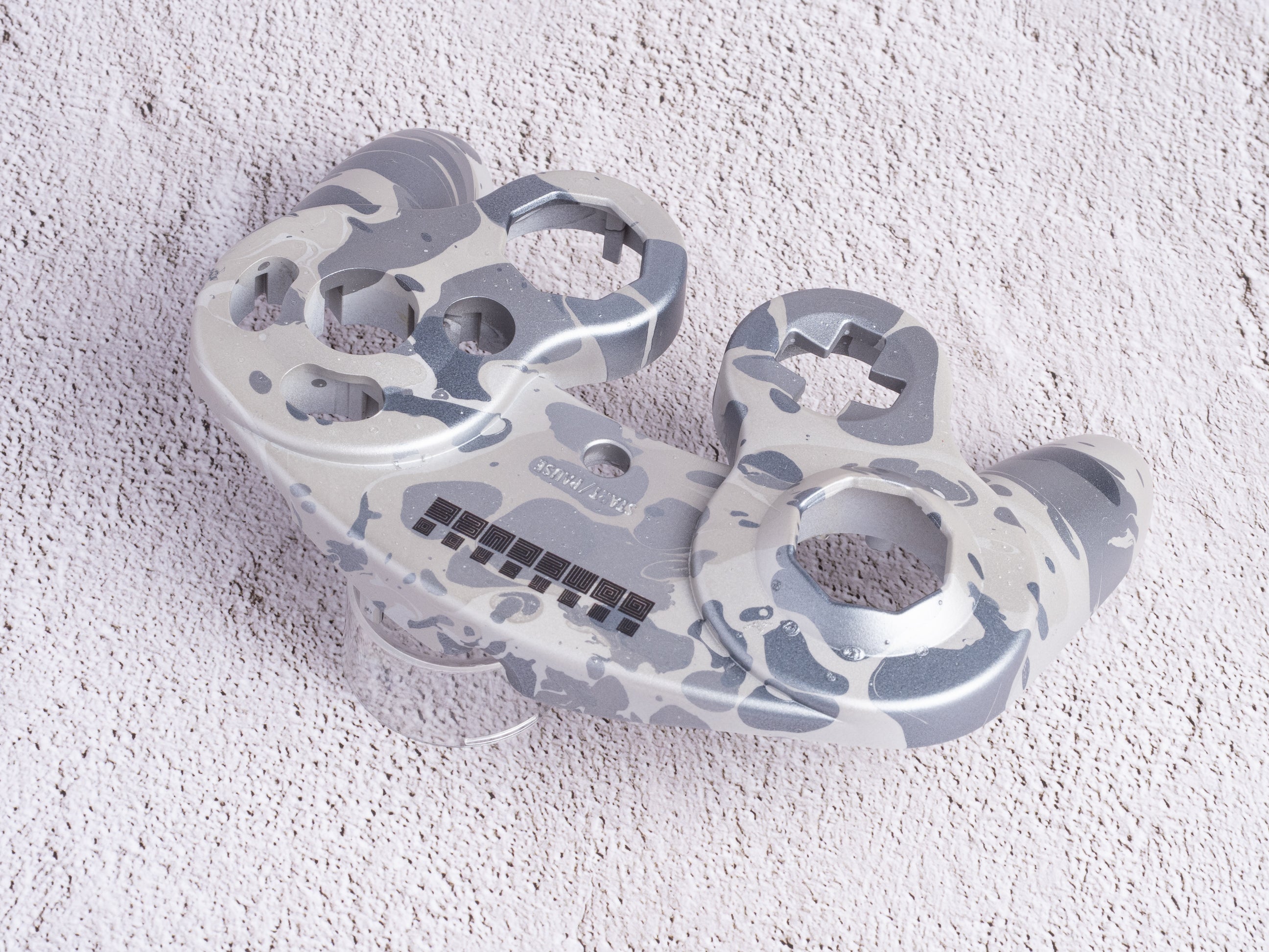 GameCube Top Shell - Grey Marble (Matte)