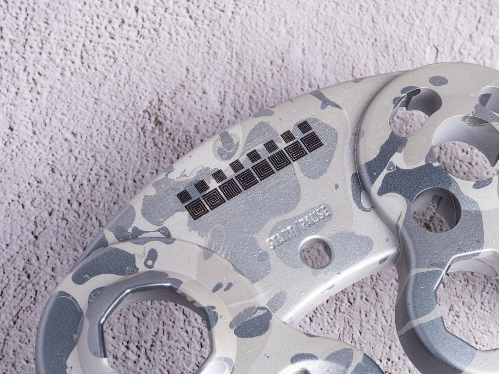 GameCube Top Shell - Grey Marble (Matte)