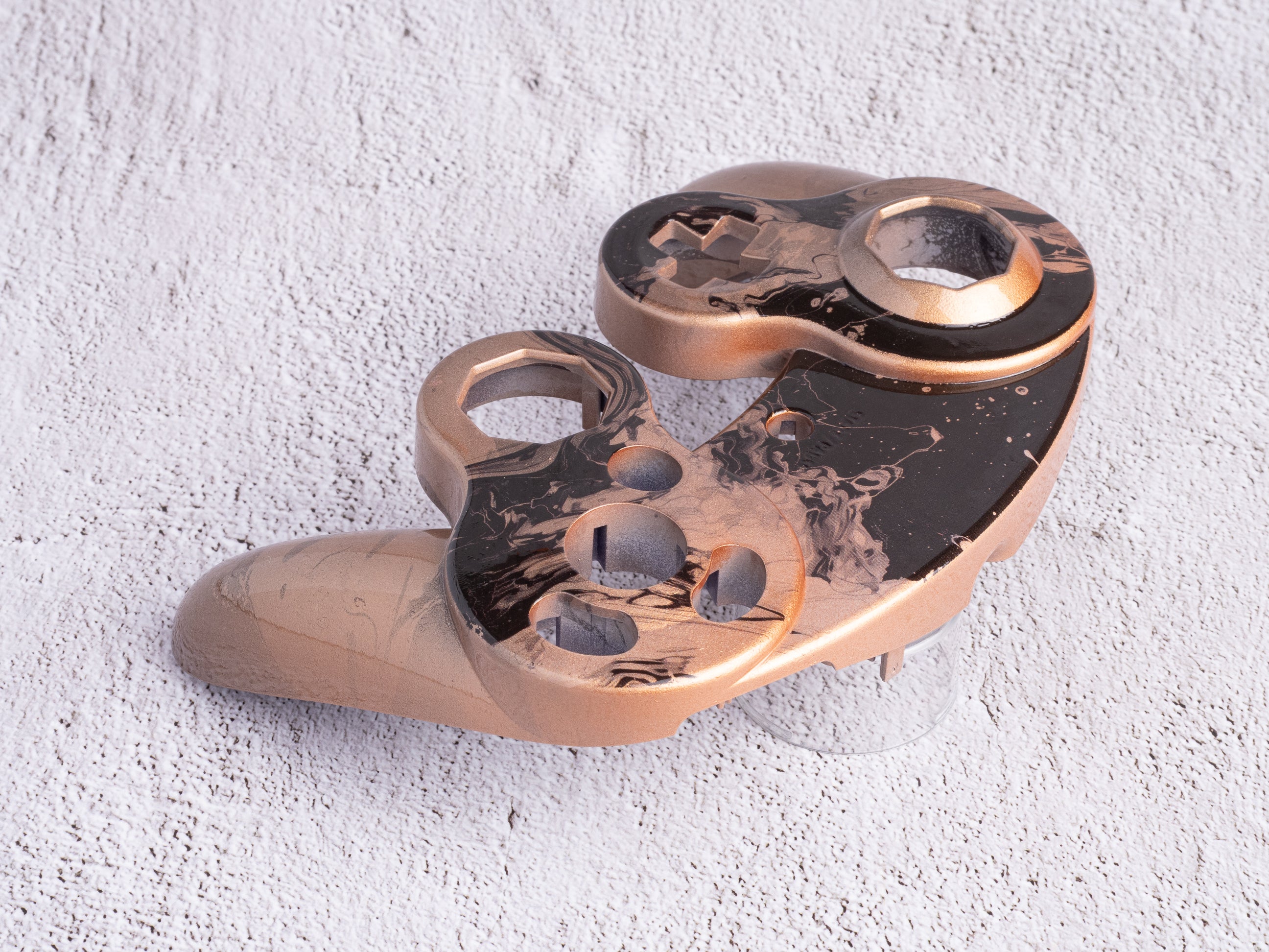 GameCube Top Shell - Bronze Marble (Glossy)