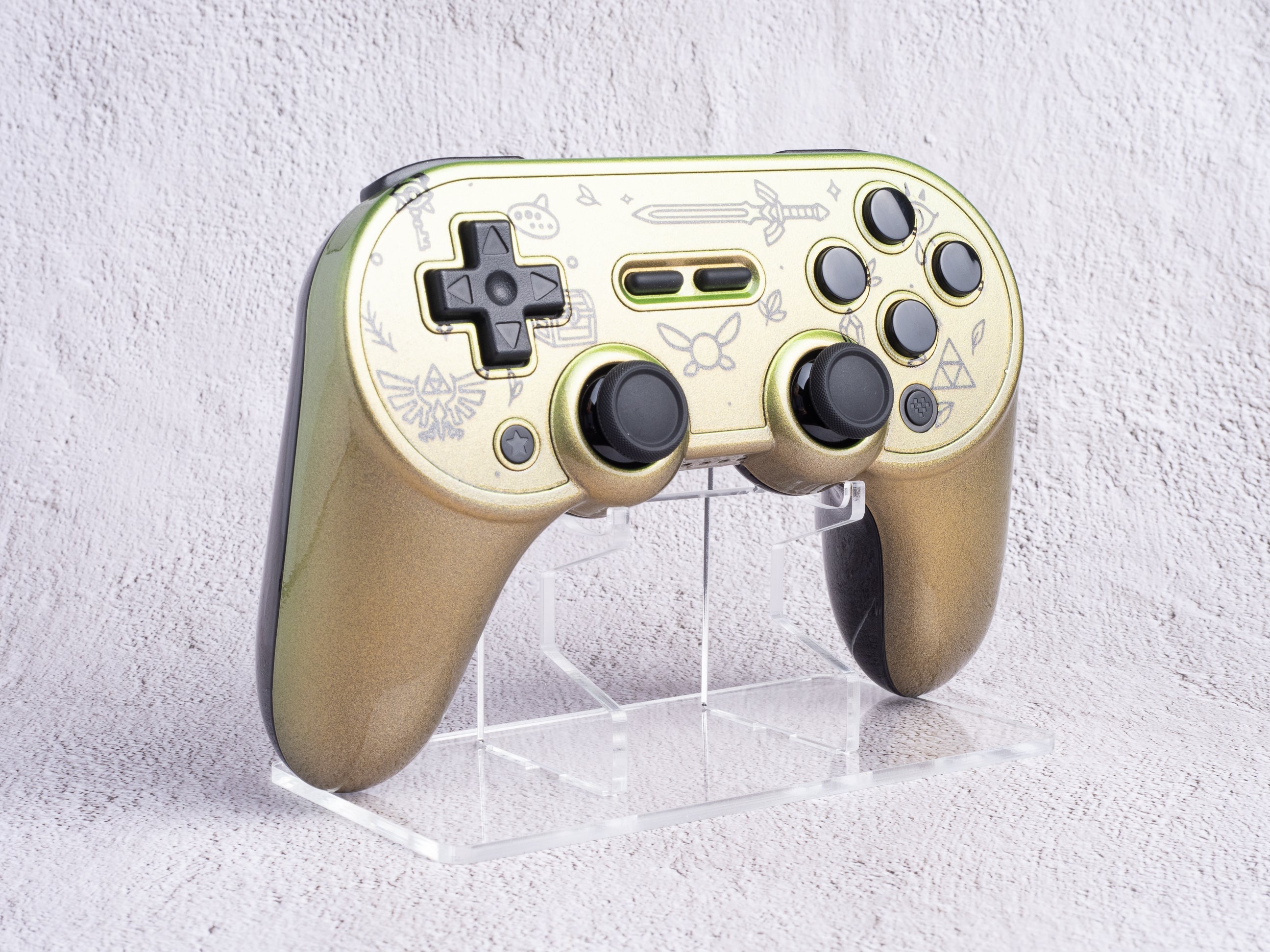 8BitDo SN30 Pro+ Controller - Custom Painted - The Legend of Zelda