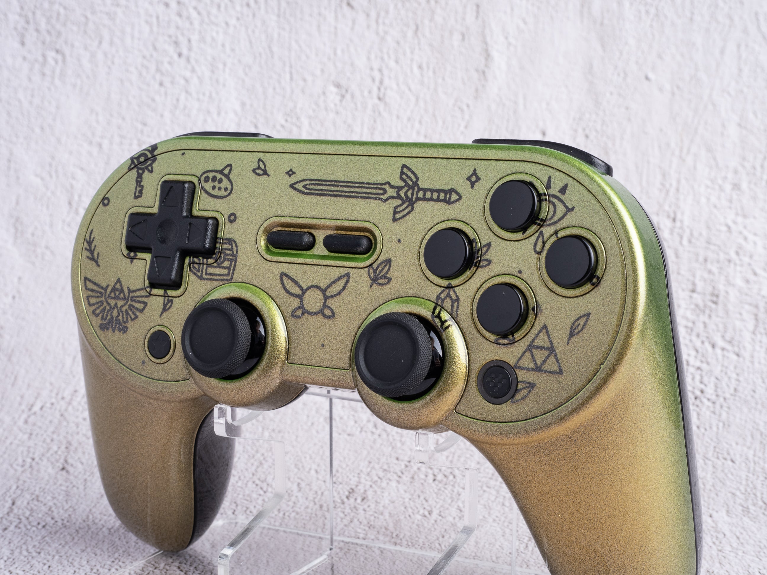 8BitDo SN30 Pro+ Controller - Custom Painted - The Legend of Zelda