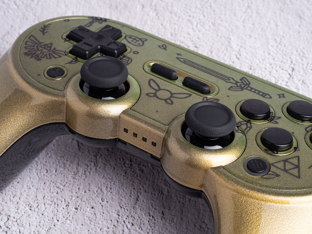 8BitDo SN30 Pro+ Controller - Custom Painted - The Legend of Zelda