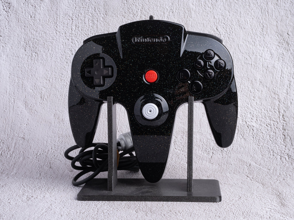 Galaxy Black x White - Custom Painted Nintendo 64 Controller