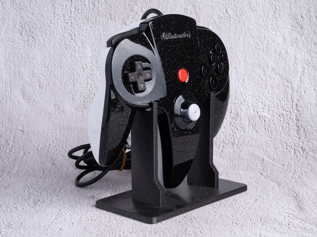 Galaxy Black x White - Custom Painted Nintendo 64 Controller