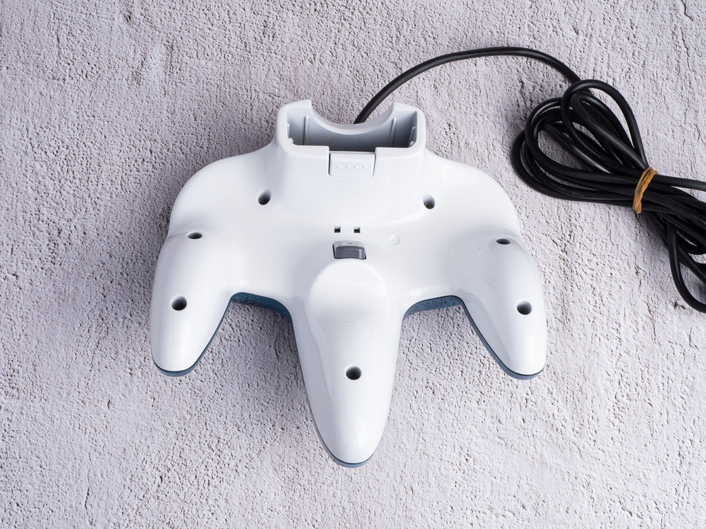 Marble Blue x White - Custom Painted Nintendo 64 Controller