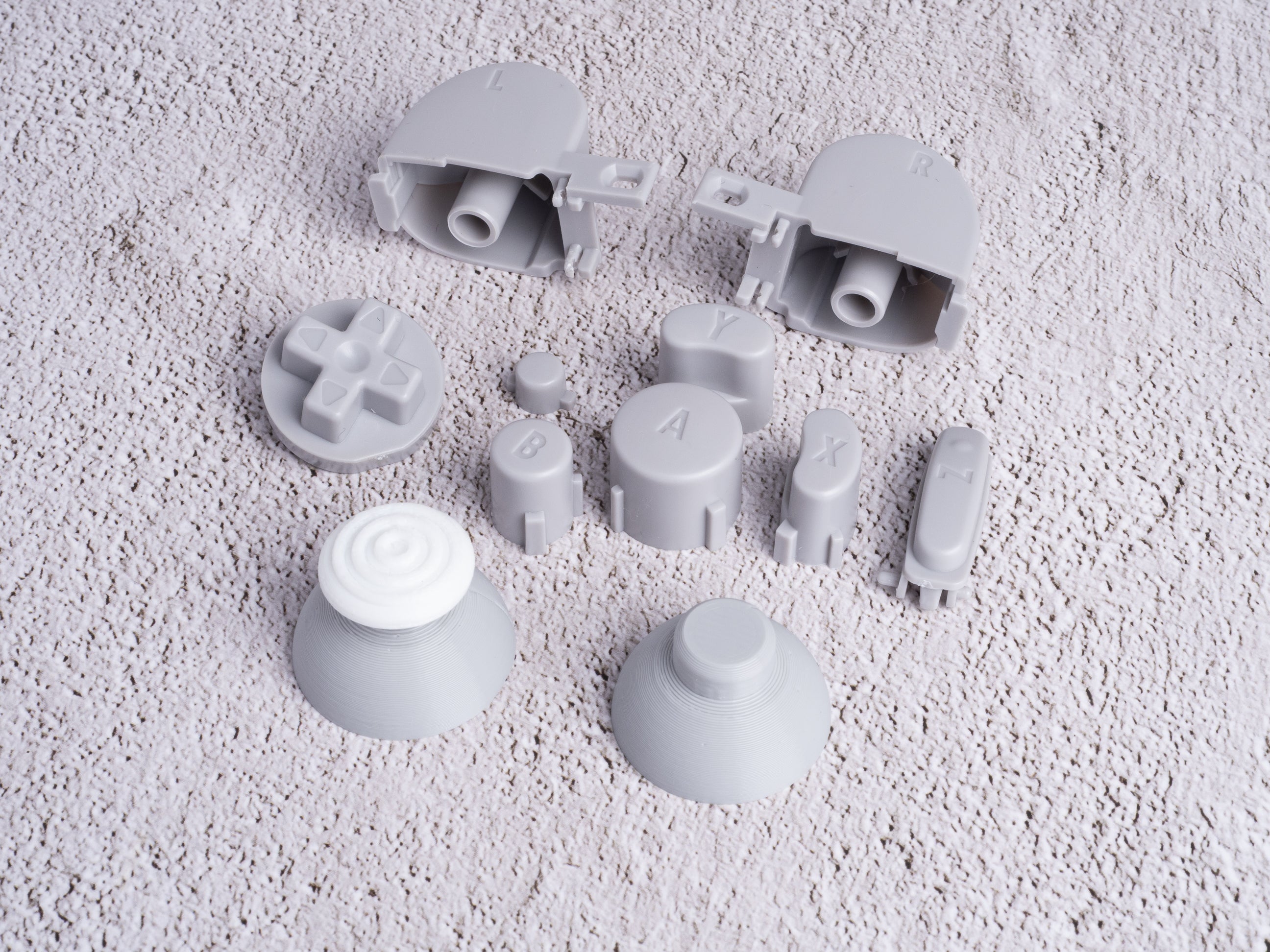Grey GameCube Controller Buttons Set (third party)