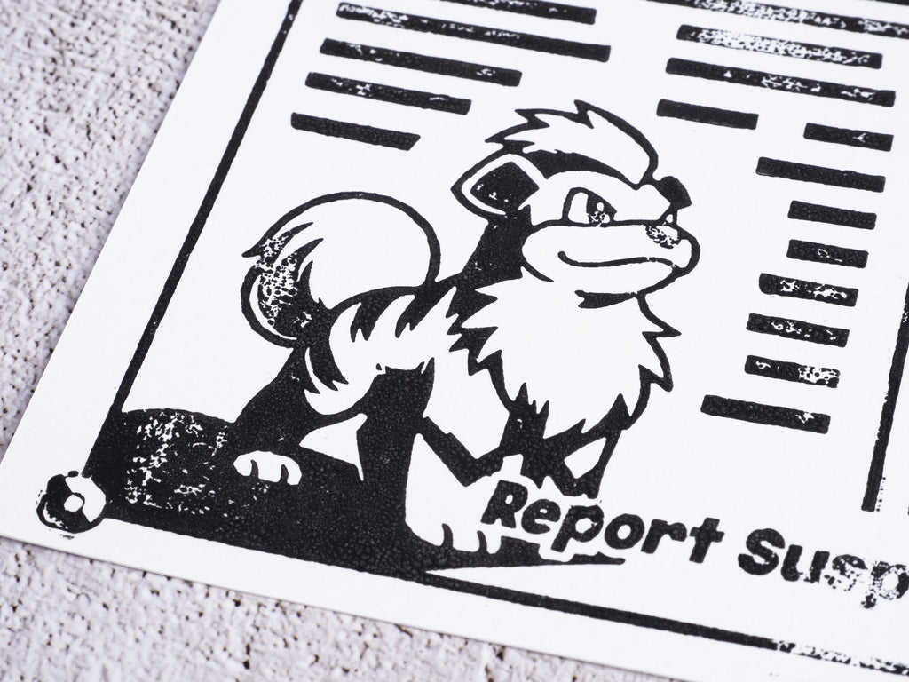 Kanto Express / Pokémon - Handmade A3 / A4 Block Print - Open Edition