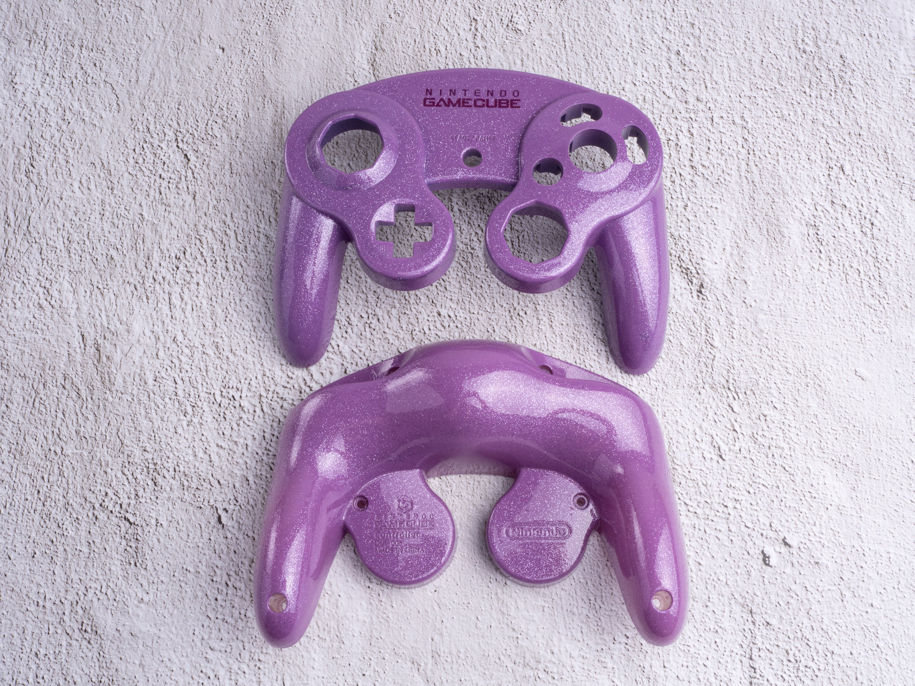 Purple Sparkle - Custom Painted GameCube Controller