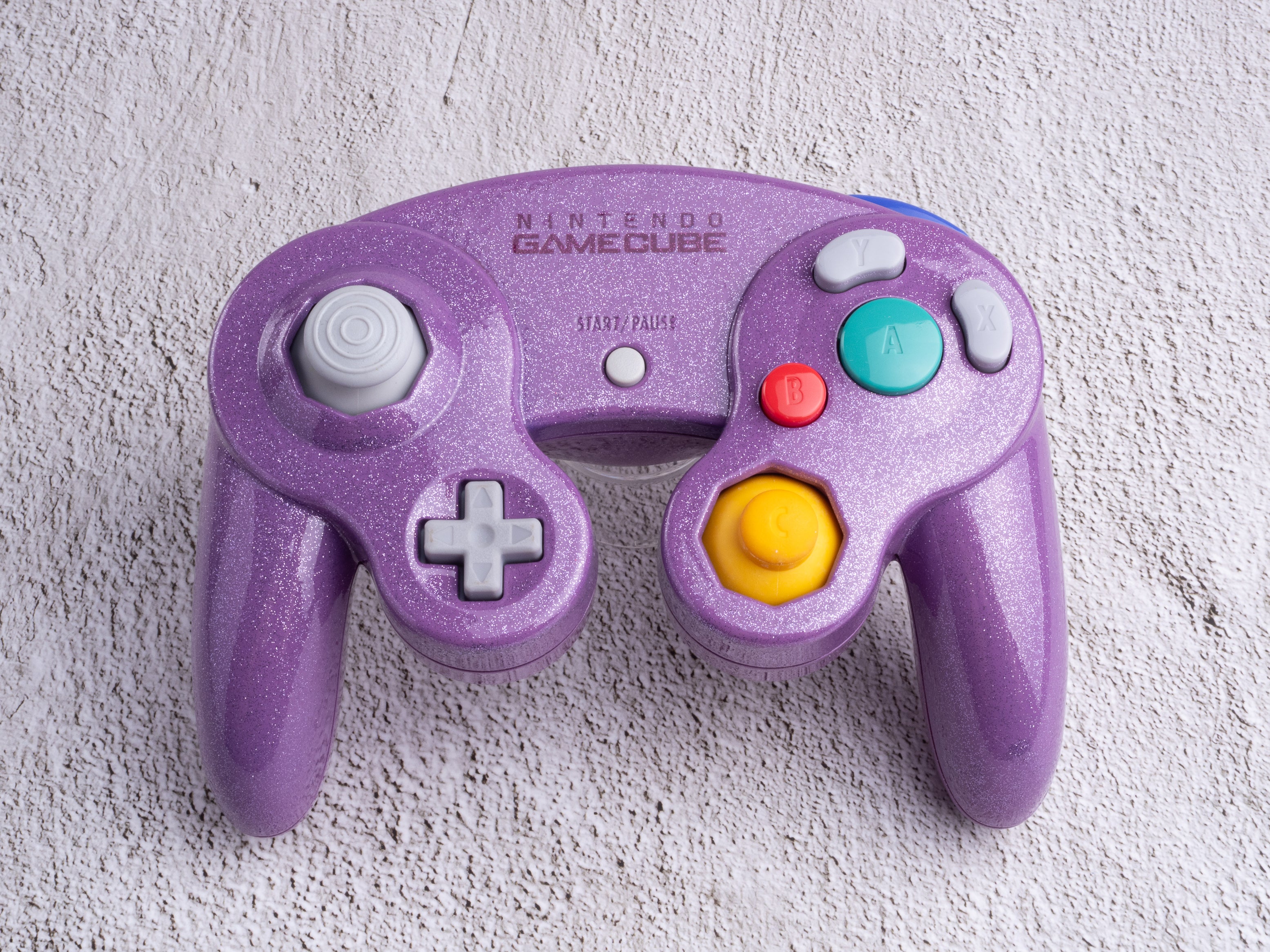 Purple Sparkle - Custom Painted GameCube Controller