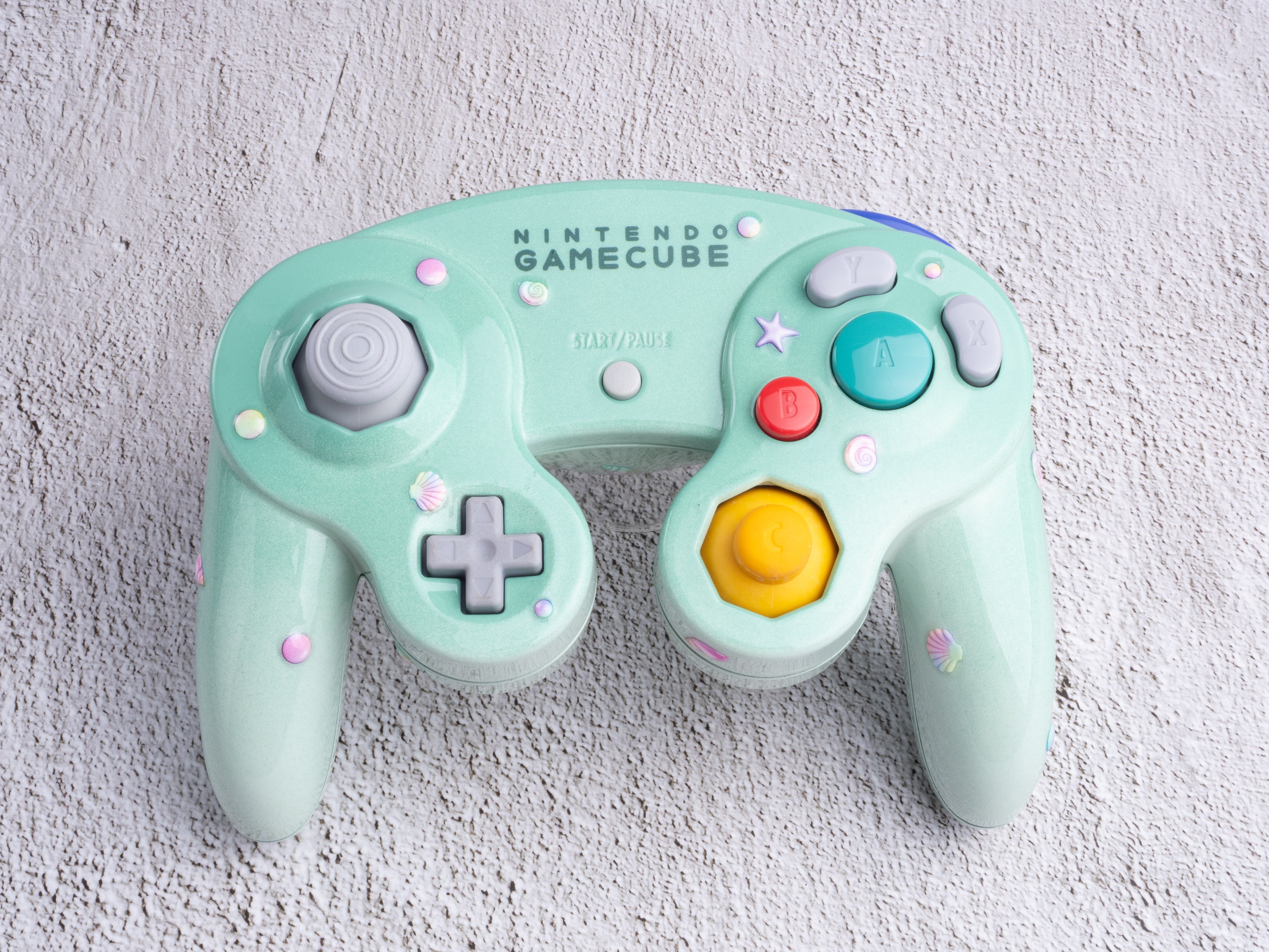 Seashells - Custom Painted GameCube Controller