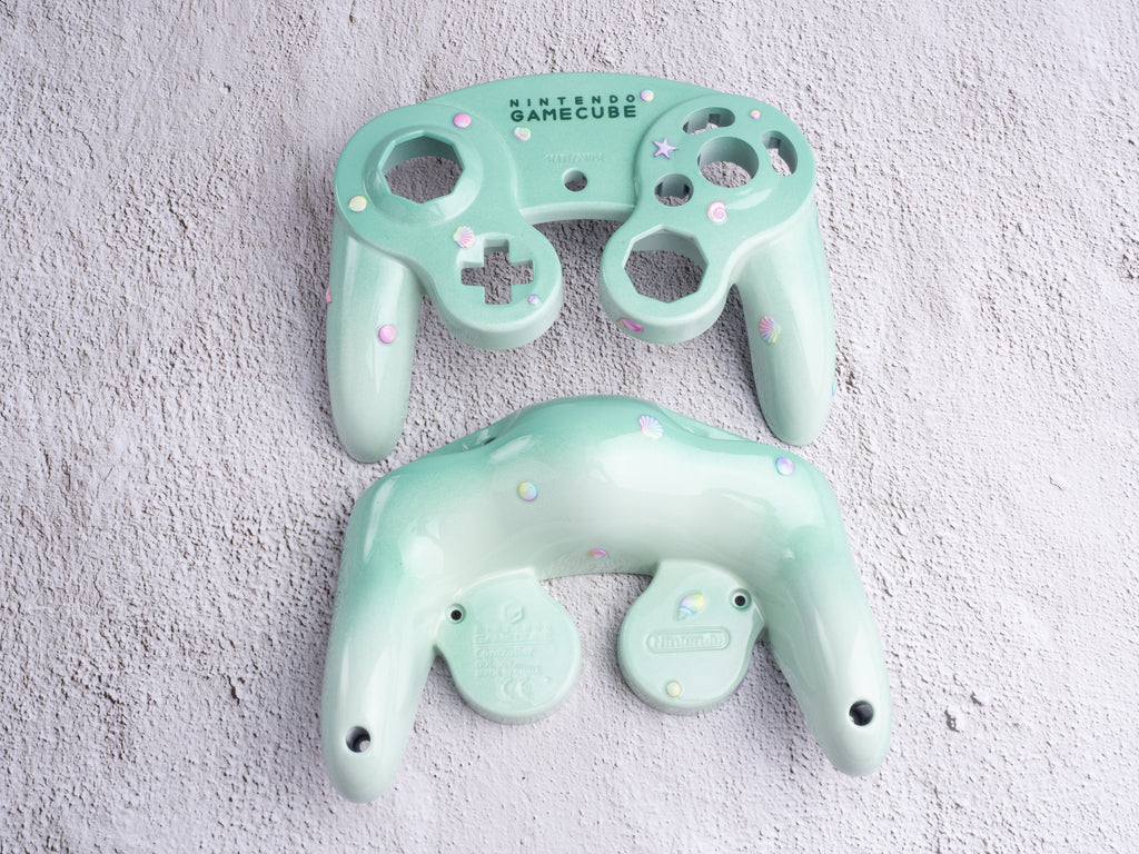 Seashells - Custom Painted GameCube Controller