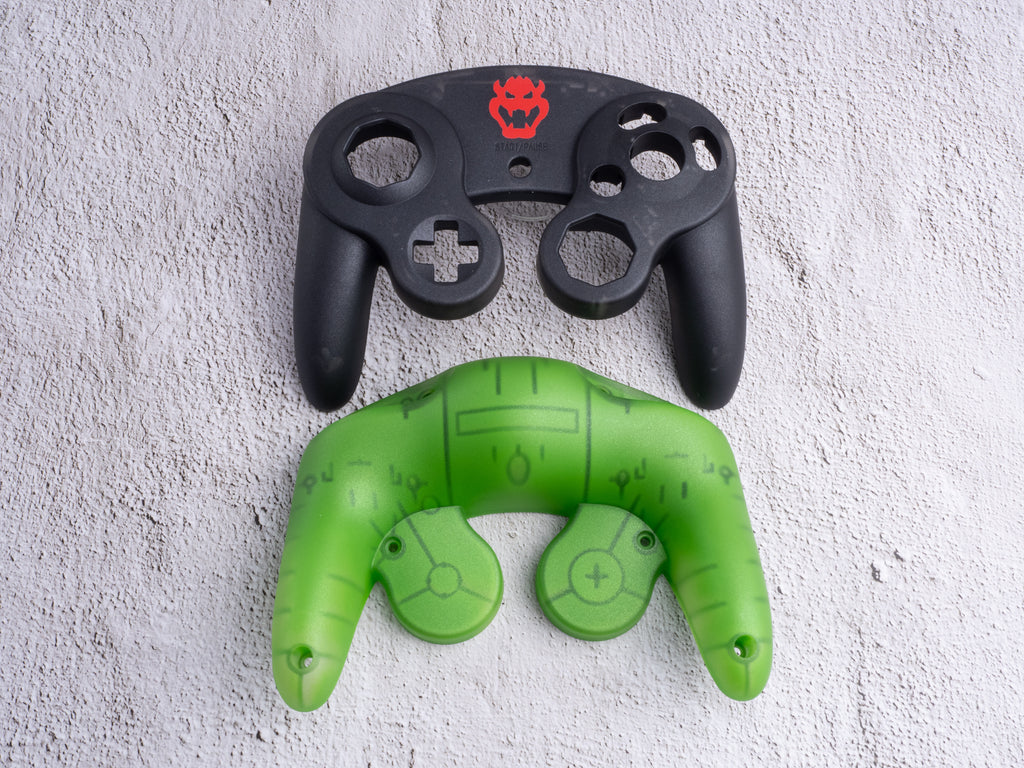 Bowser - Custom Painted GameCube Controller Shells (third party)