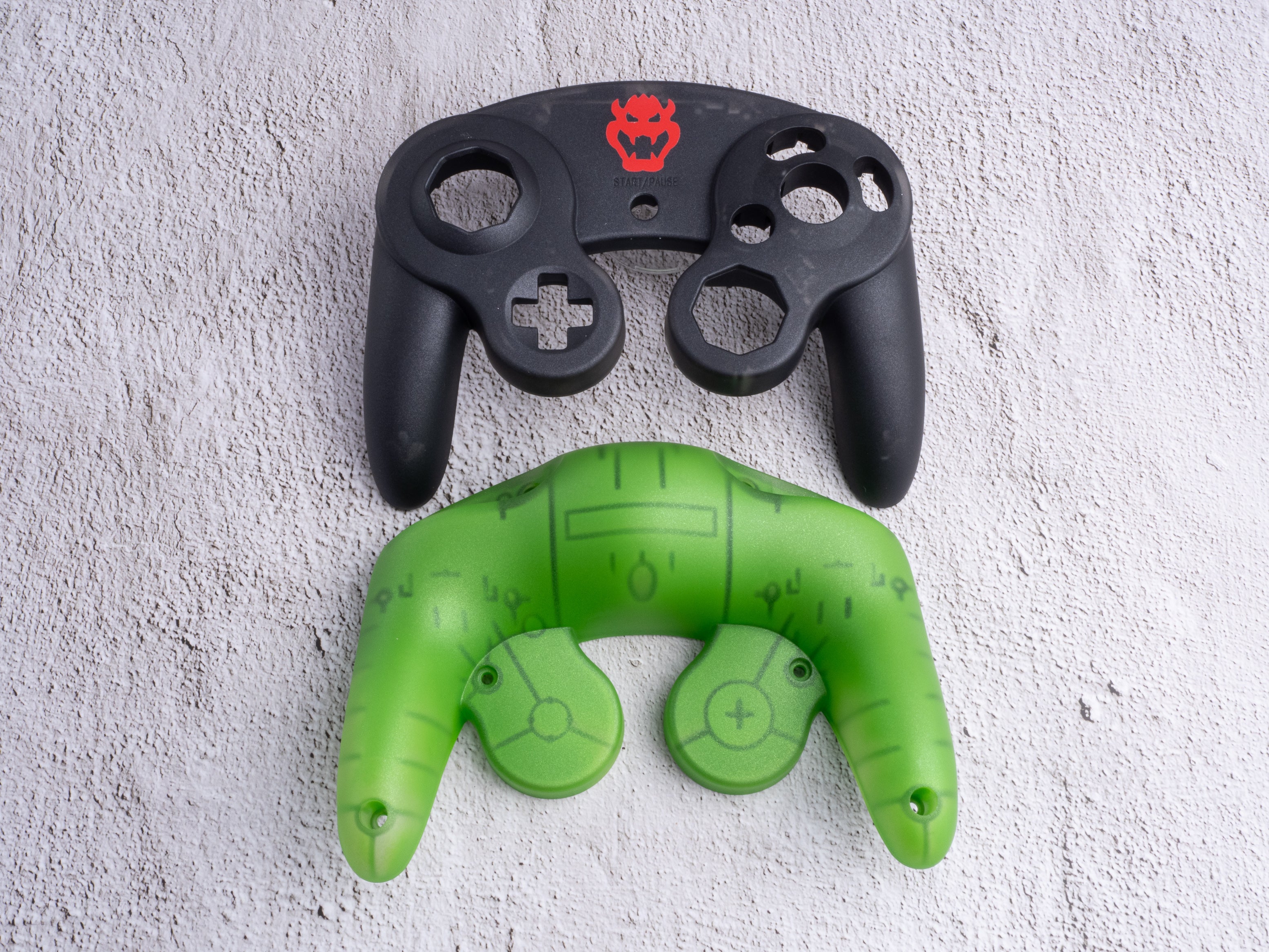 Bowser - Custom Painted GameCube Controller Shells (third party)