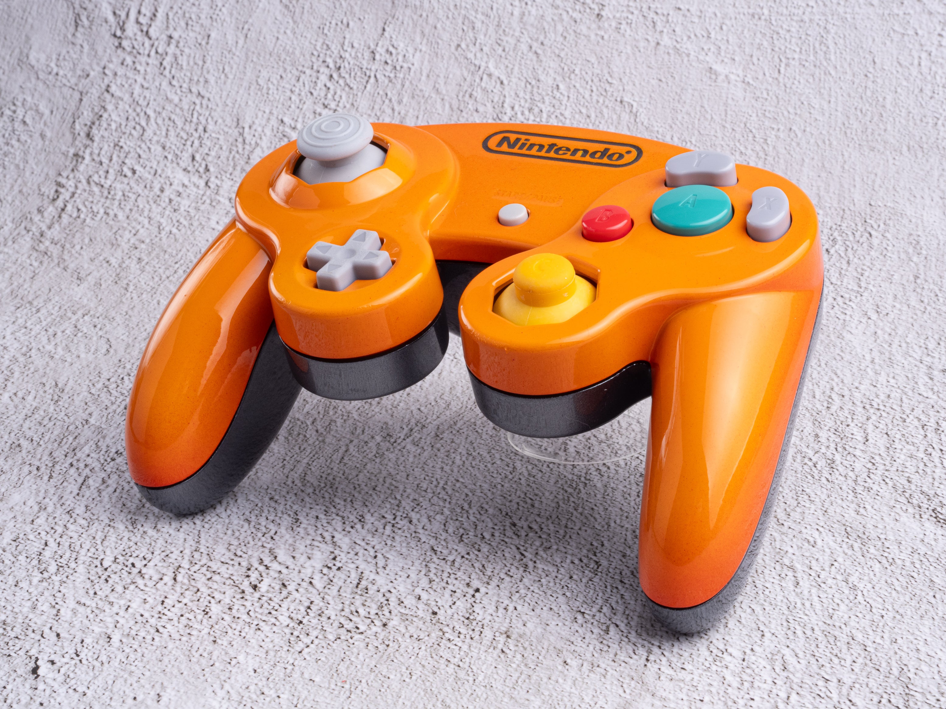 Orange and Silver - Custom Painted GameCube Controller