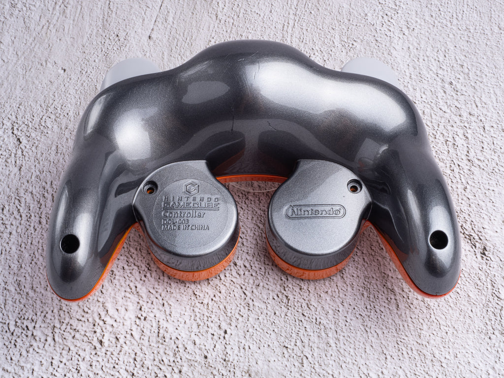 Orange and Silver - Custom Painted GameCube Controller