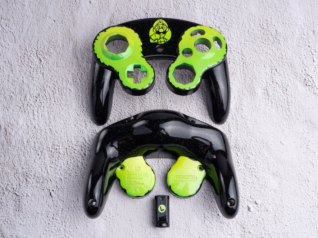 Luigi - Custom Painted GameCube Controller