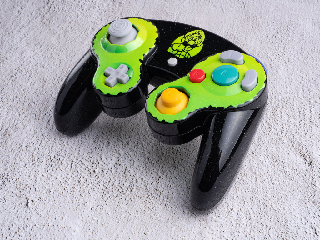 Luigi - Custom Painted GameCube Controller