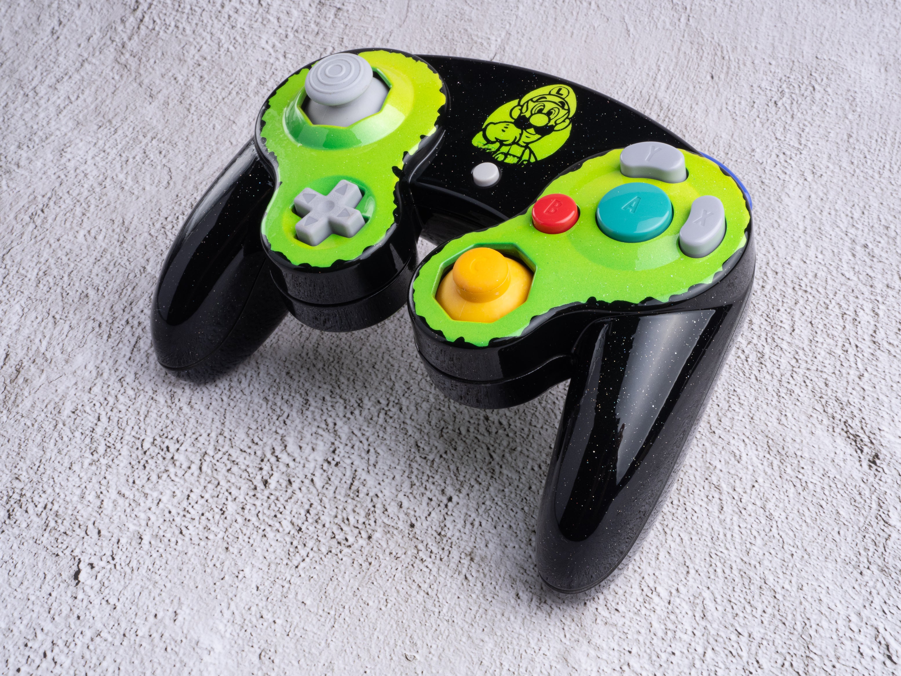 Luigi - Custom Painted GameCube Controller