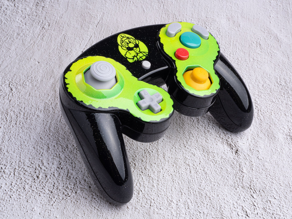 Luigi - Custom Painted GameCube Controller