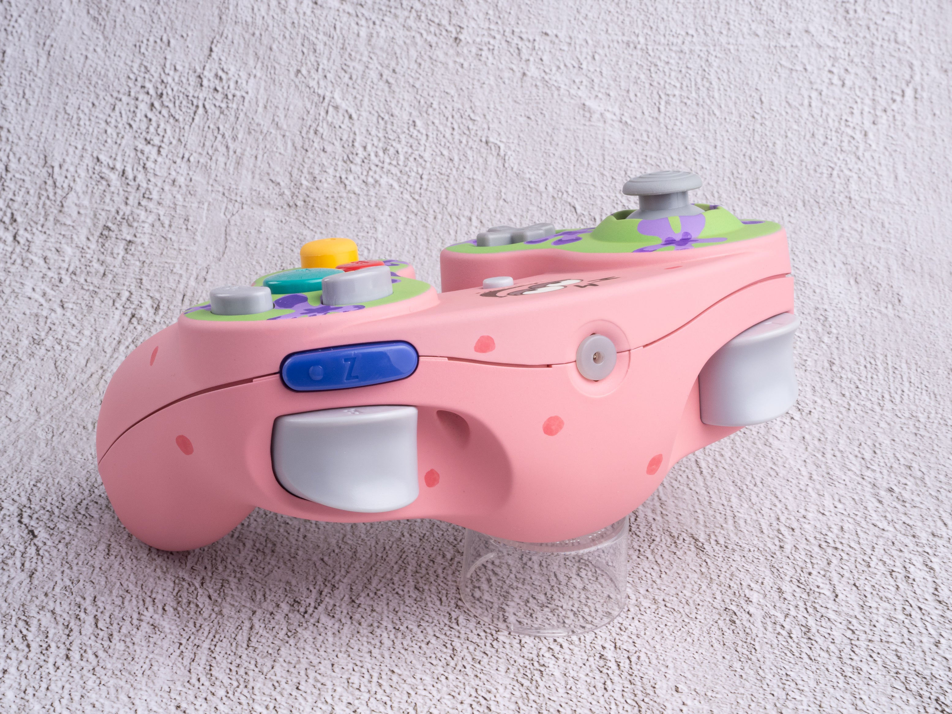 Evil Patrick - Custom Painted GameCube Controller