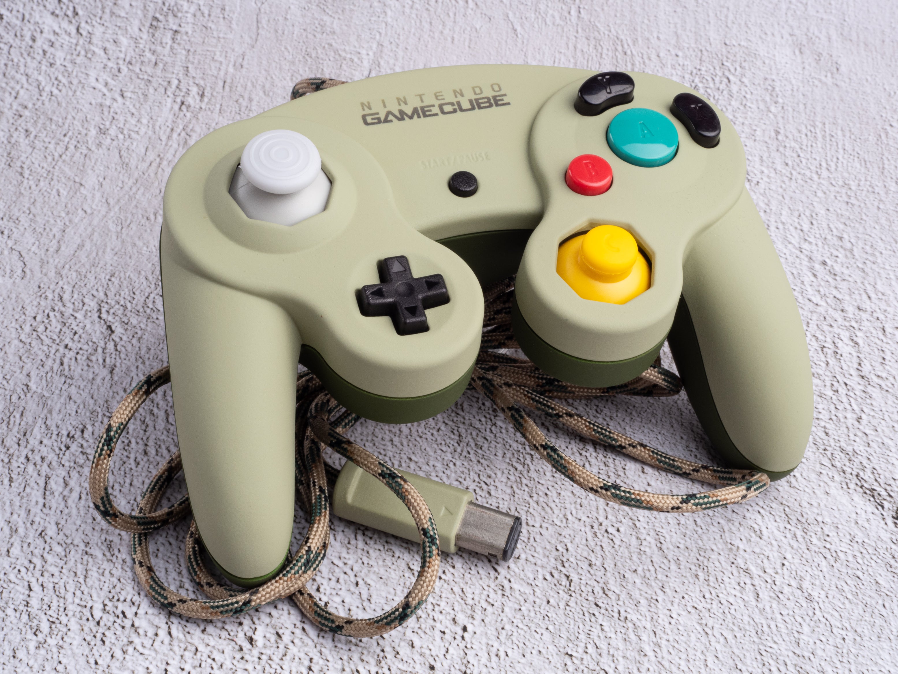Olive - Custom Painted GameCube Controller - Wired T3