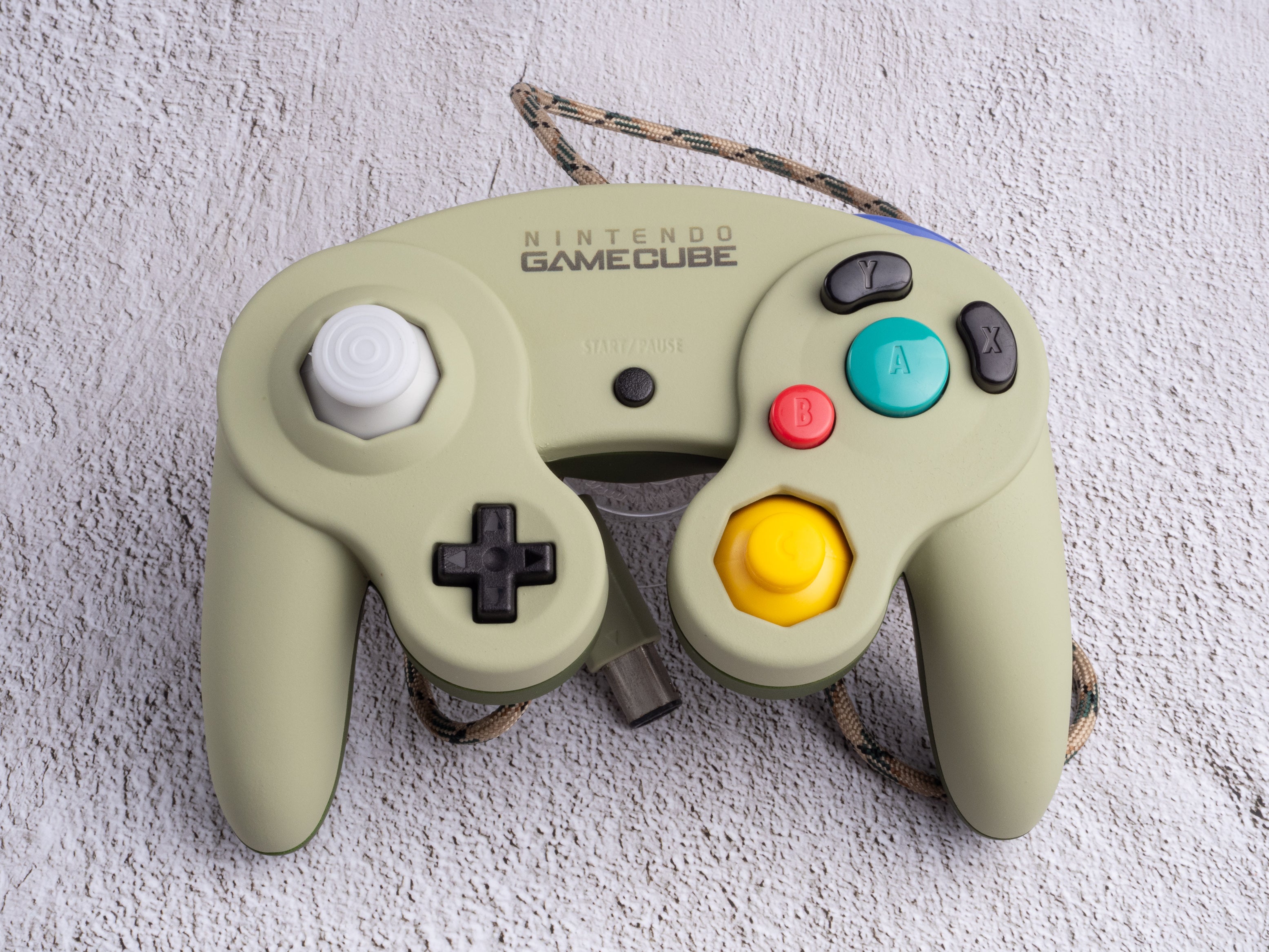 Olive - Custom Painted GameCube Controller - Wired T3