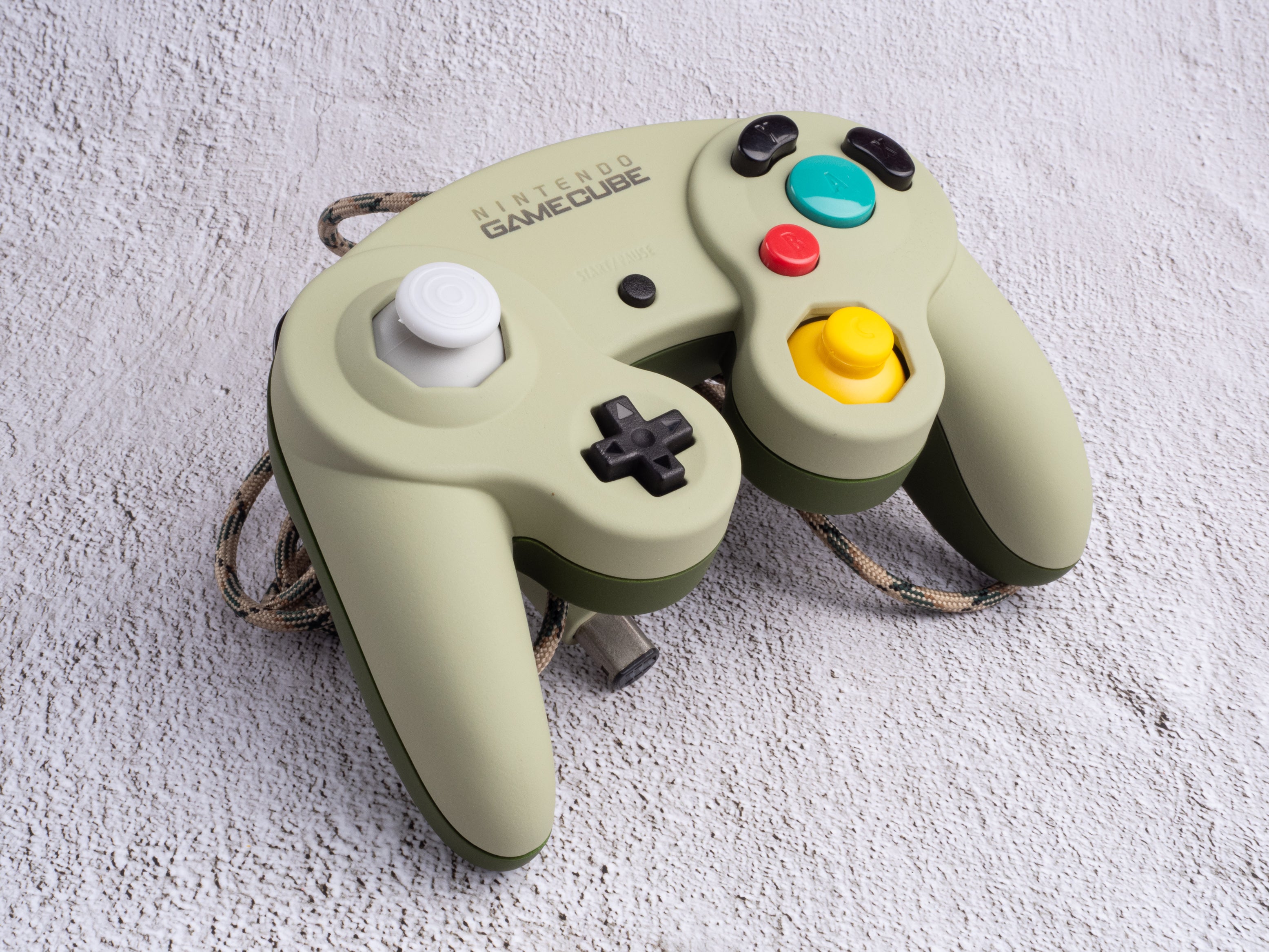 Olive - Custom Painted GameCube Controller - Wired T3