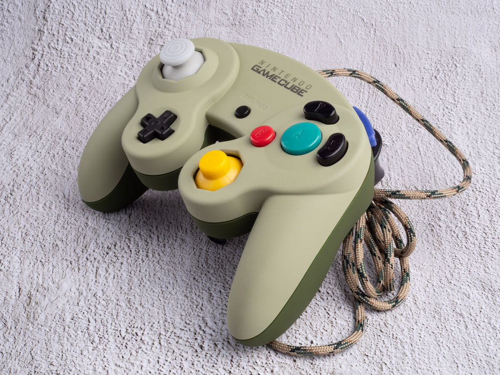 Olive - Custom Painted GameCube Controller - Wired T3