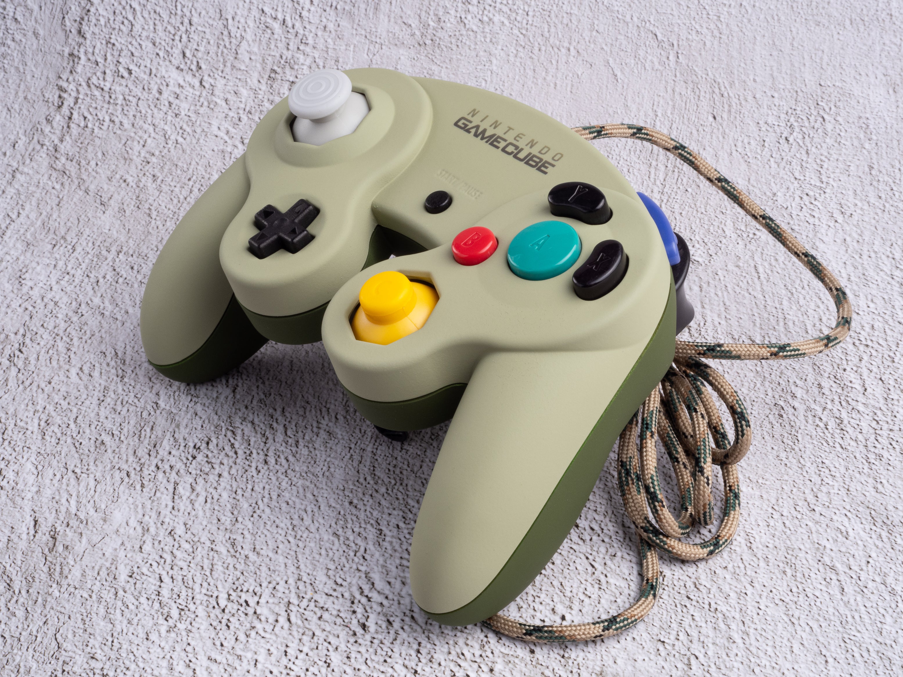 Olive - Custom Painted GameCube Controller - Wired T3