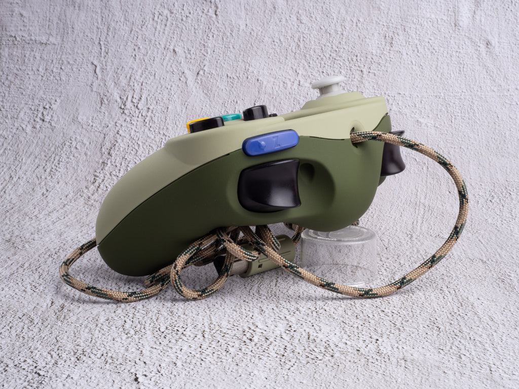 Olive - Custom Painted GameCube Controller - Wired T3