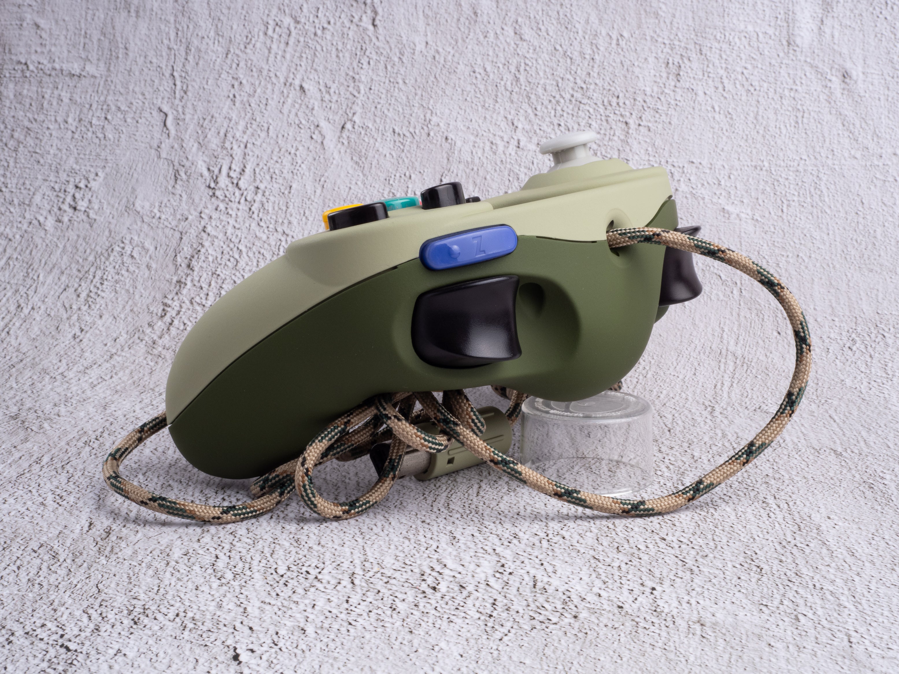 Olive - Custom Painted GameCube Controller - Wired T3