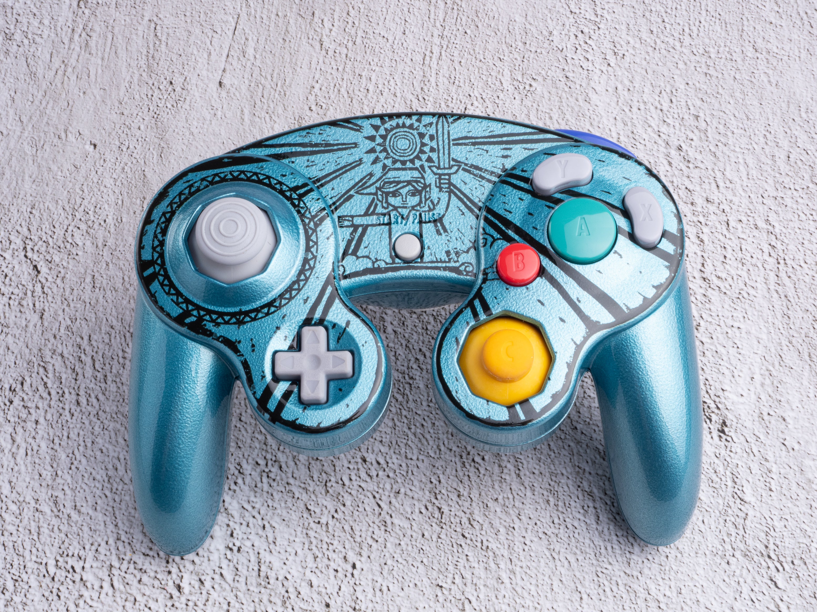 The Wind Waker - Custom Painted GameCube Controller