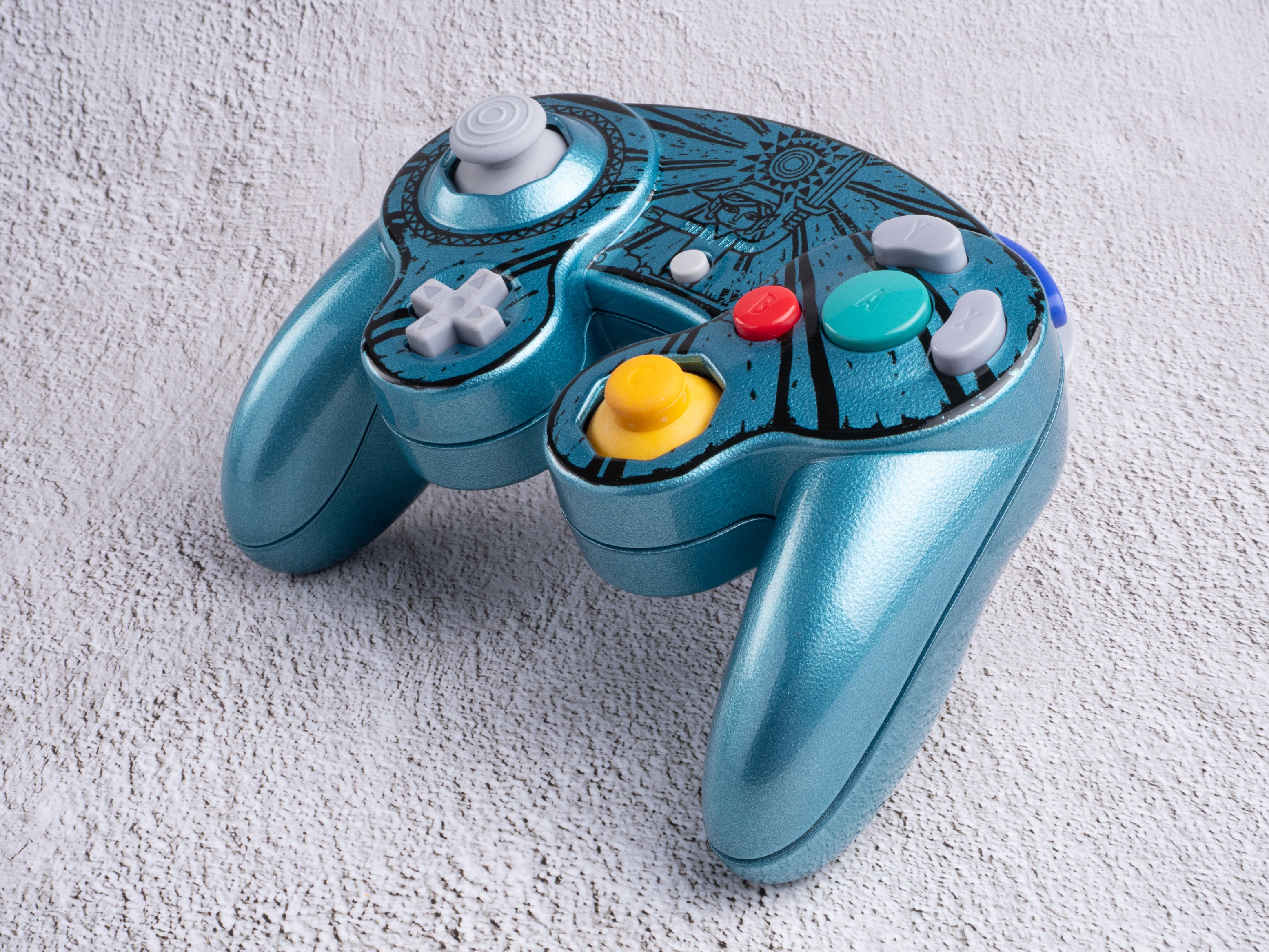 The Wind Waker - Custom Painted GameCube Controller