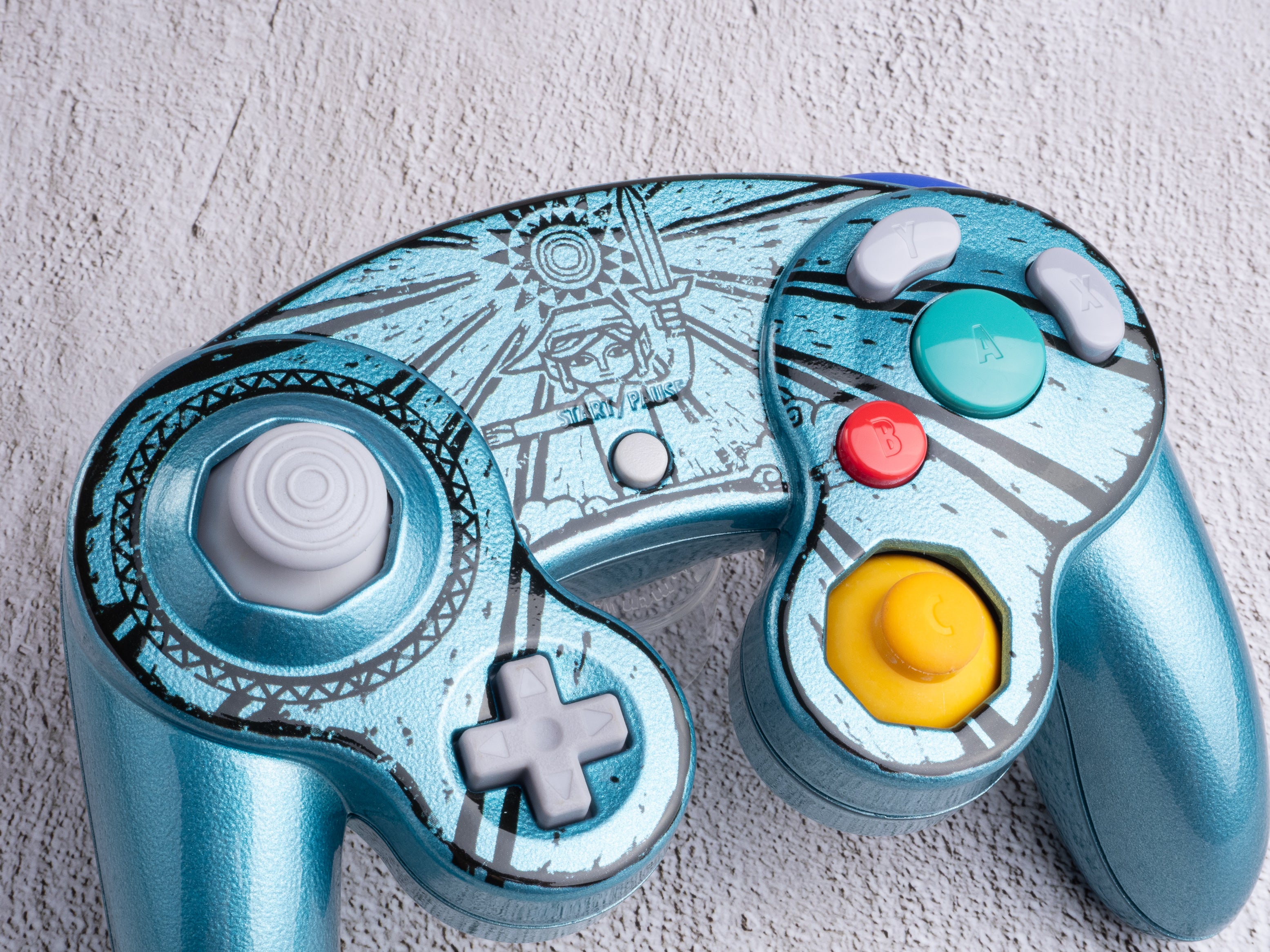 The Wind Waker - Custom Painted GameCube Controller