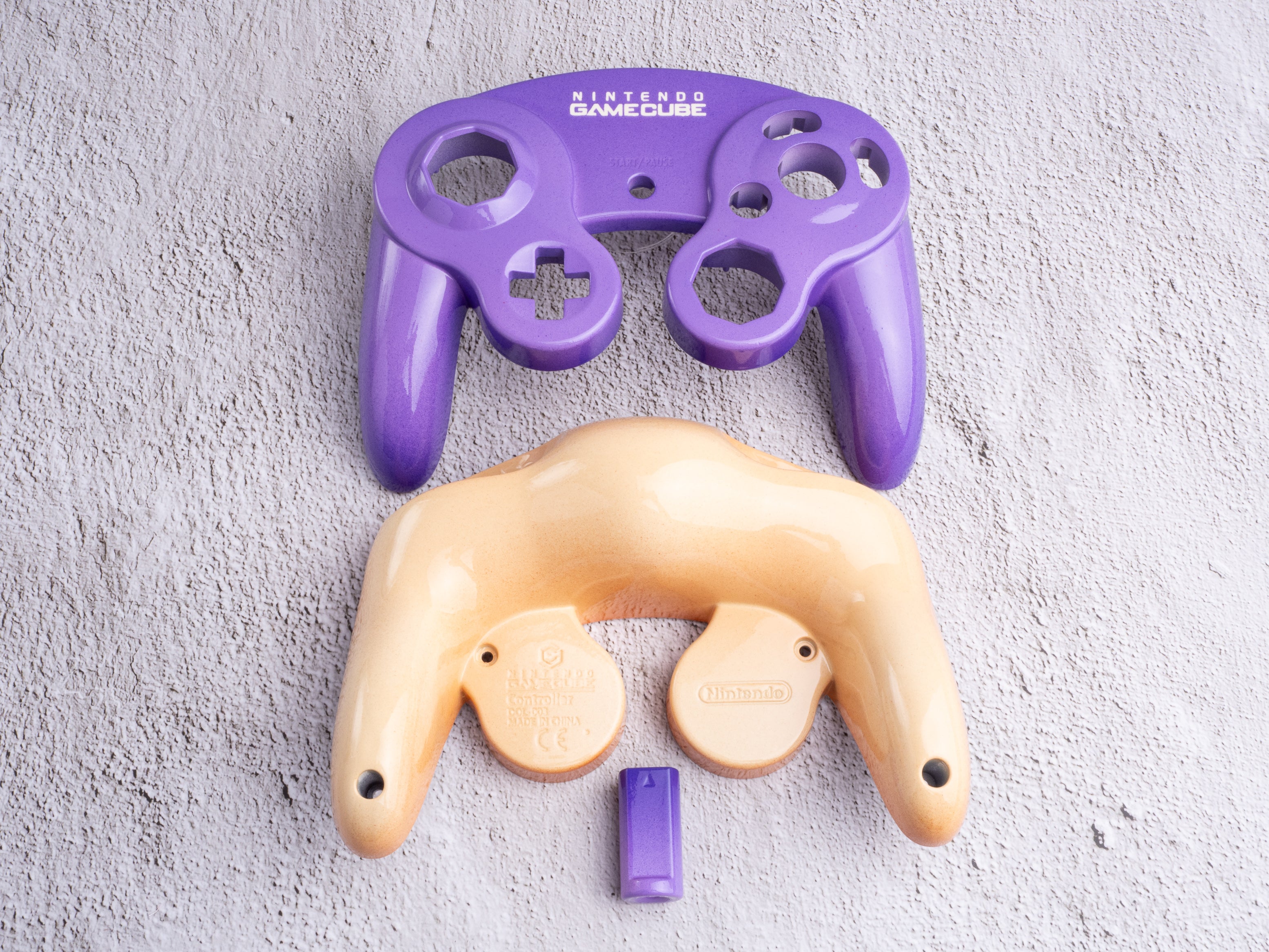 Plum & Peach - Custom Painted GameCube Controller