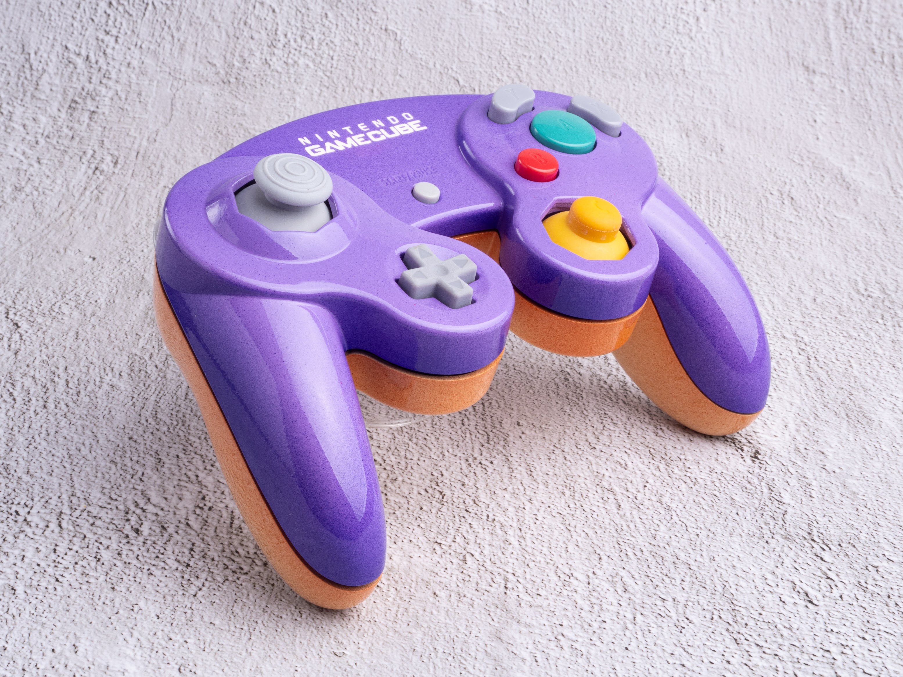 Plum & Peach - Custom Painted GameCube Controller