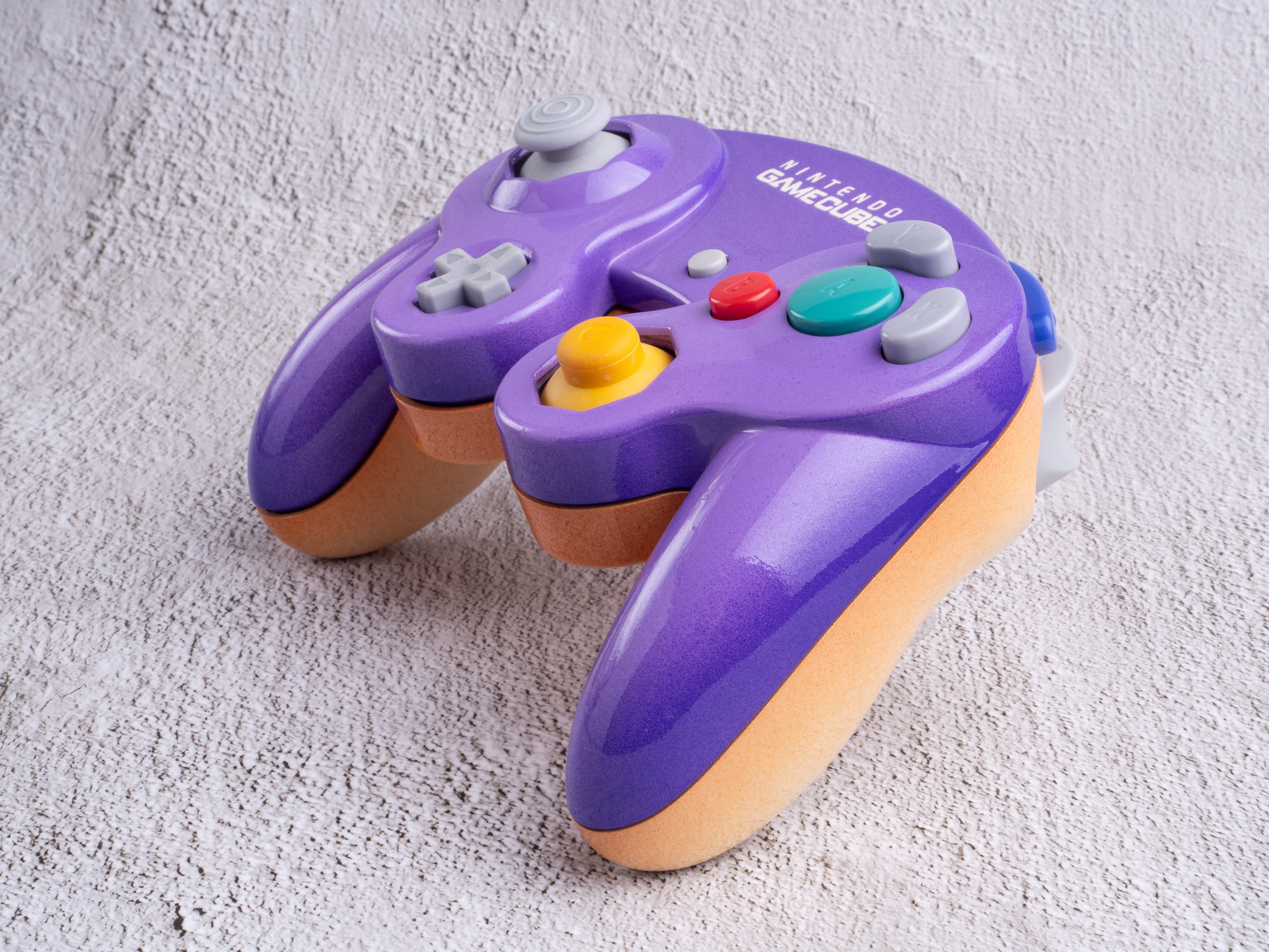Plum & Peach - Custom Painted GameCube Controller