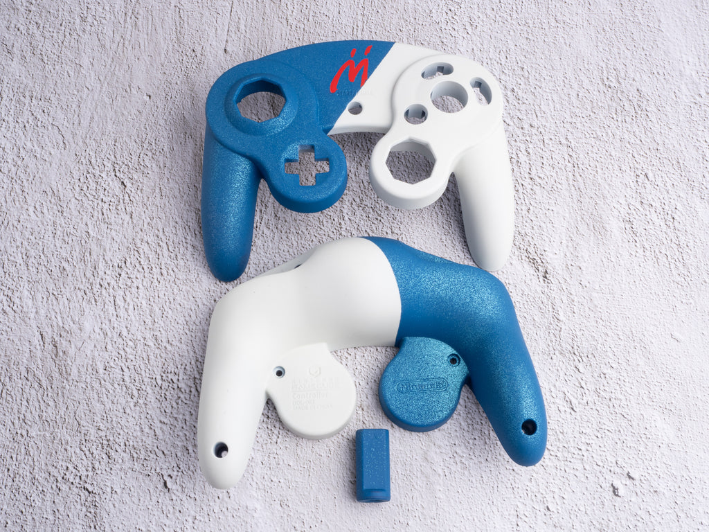 Bowser Junior "M" - Custom Painted GameCube Controller