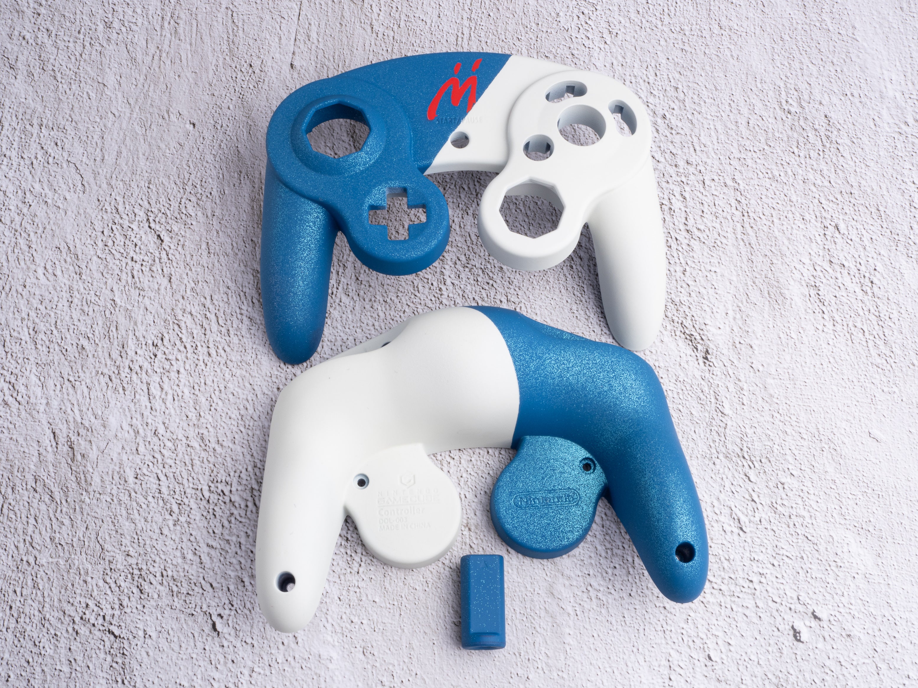 Bowser Junior "M" - Custom Painted GameCube Controller
