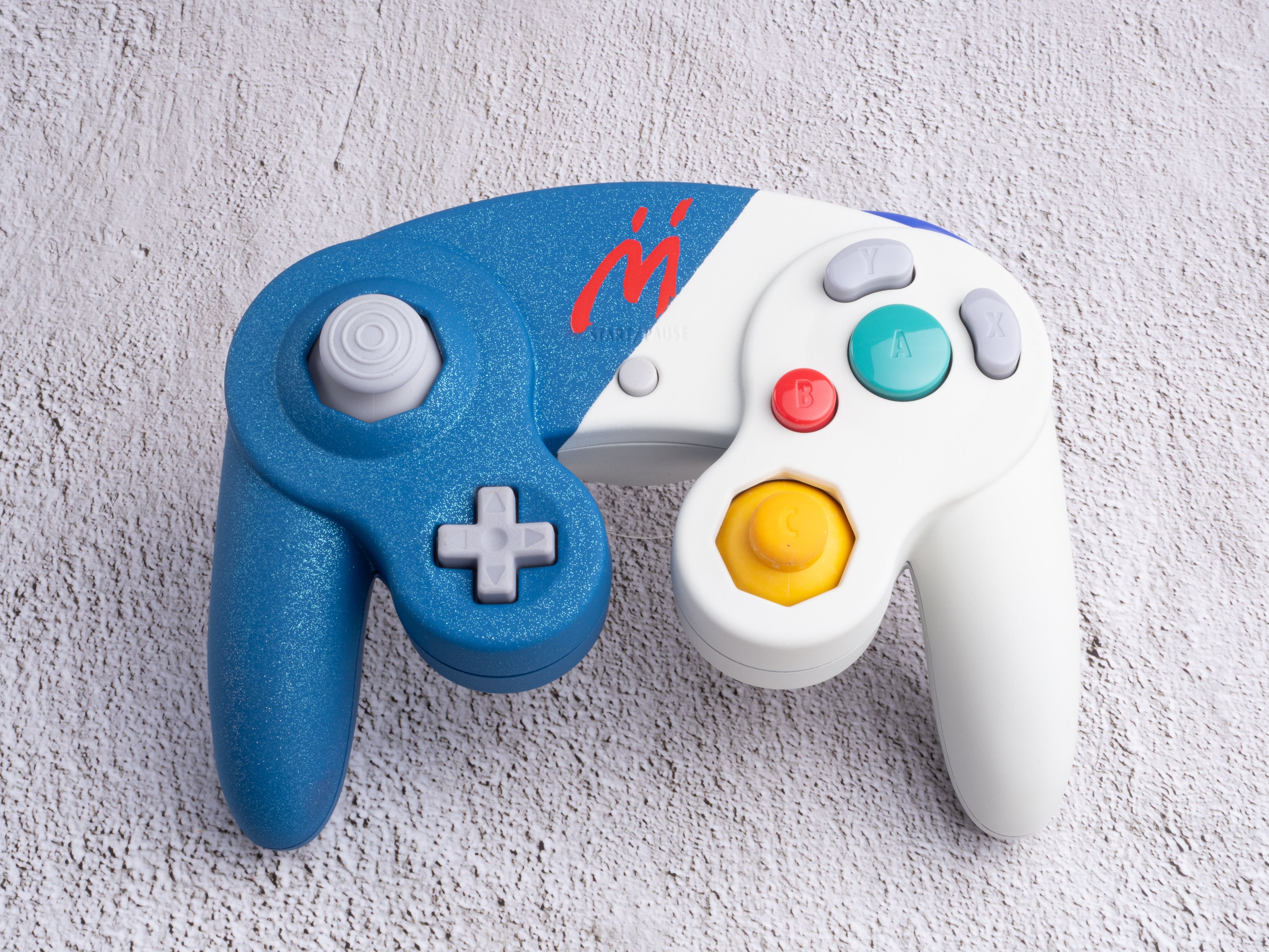 Bowser Junior "M" - Custom Painted GameCube Controller