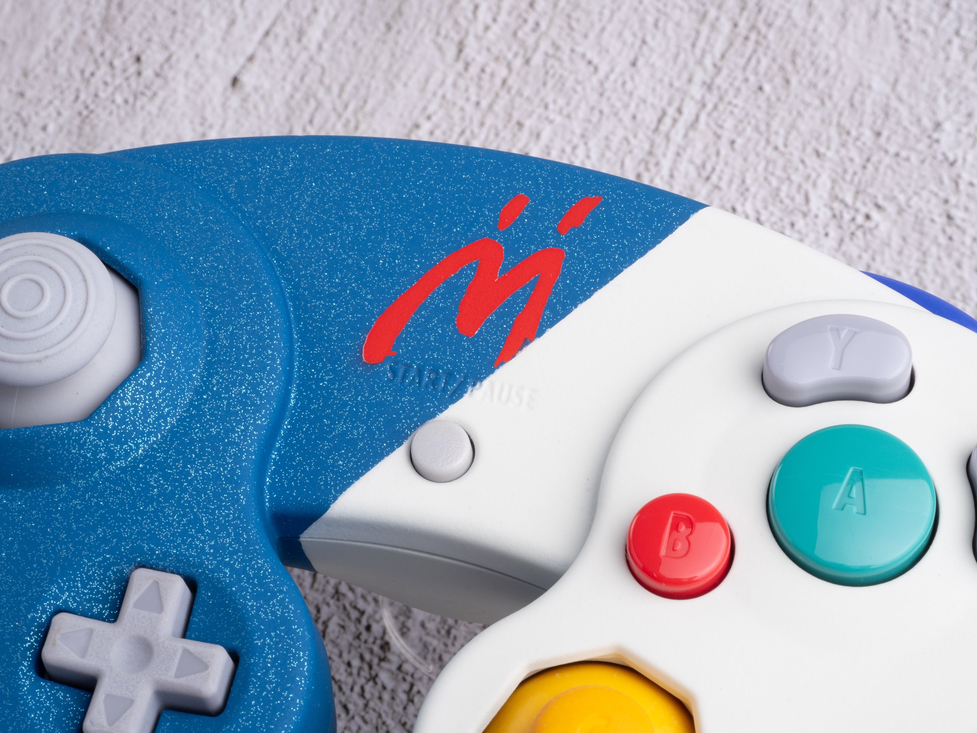 Bowser Junior "M" - Custom Painted GameCube Controller