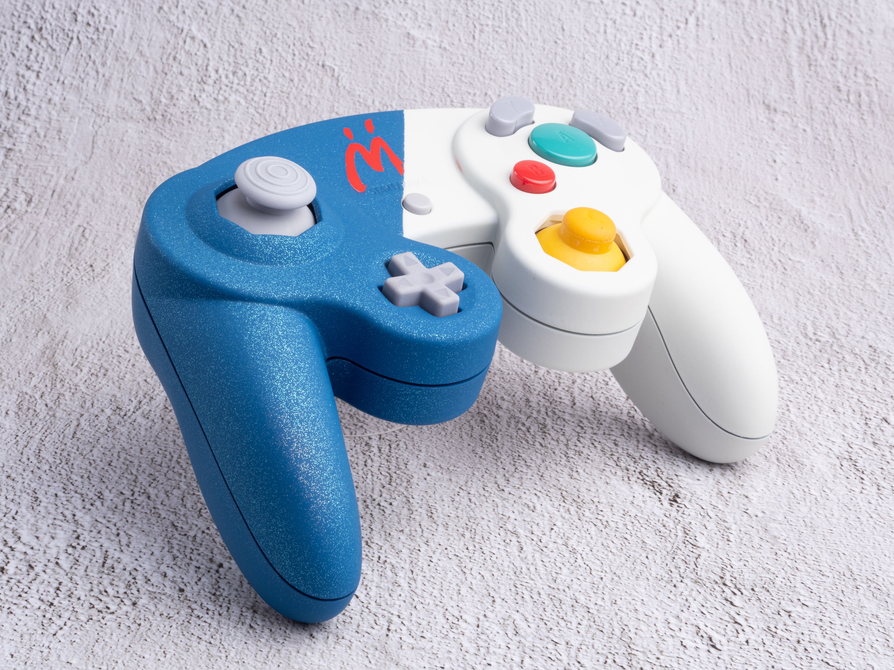 Bowser Junior "M" - Custom Painted GameCube Controller