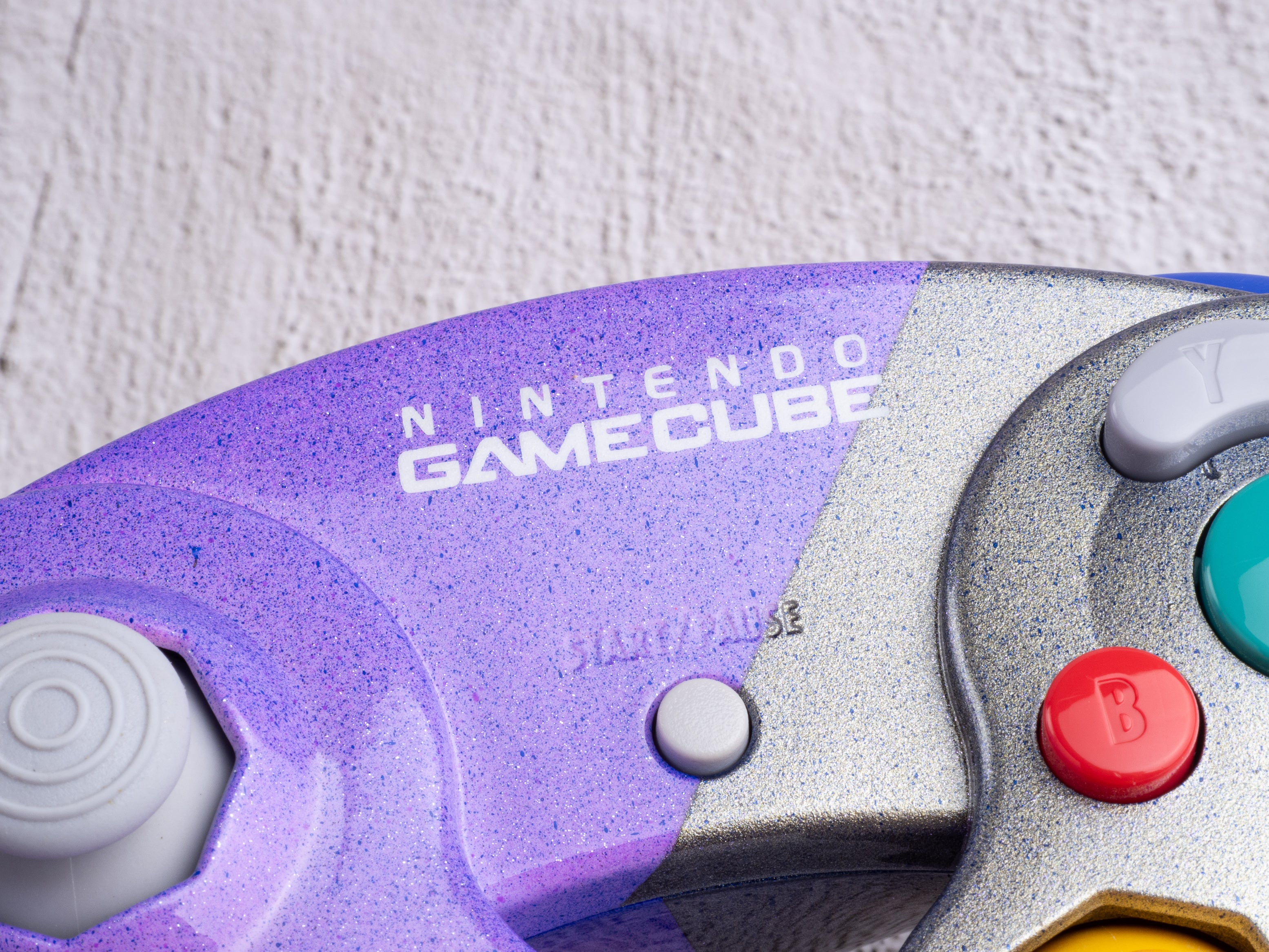 Purple & Gold - Custom Painted GameCube Controller