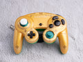 Gold and Green - Custom Painted GameCube Controller - Wired T3