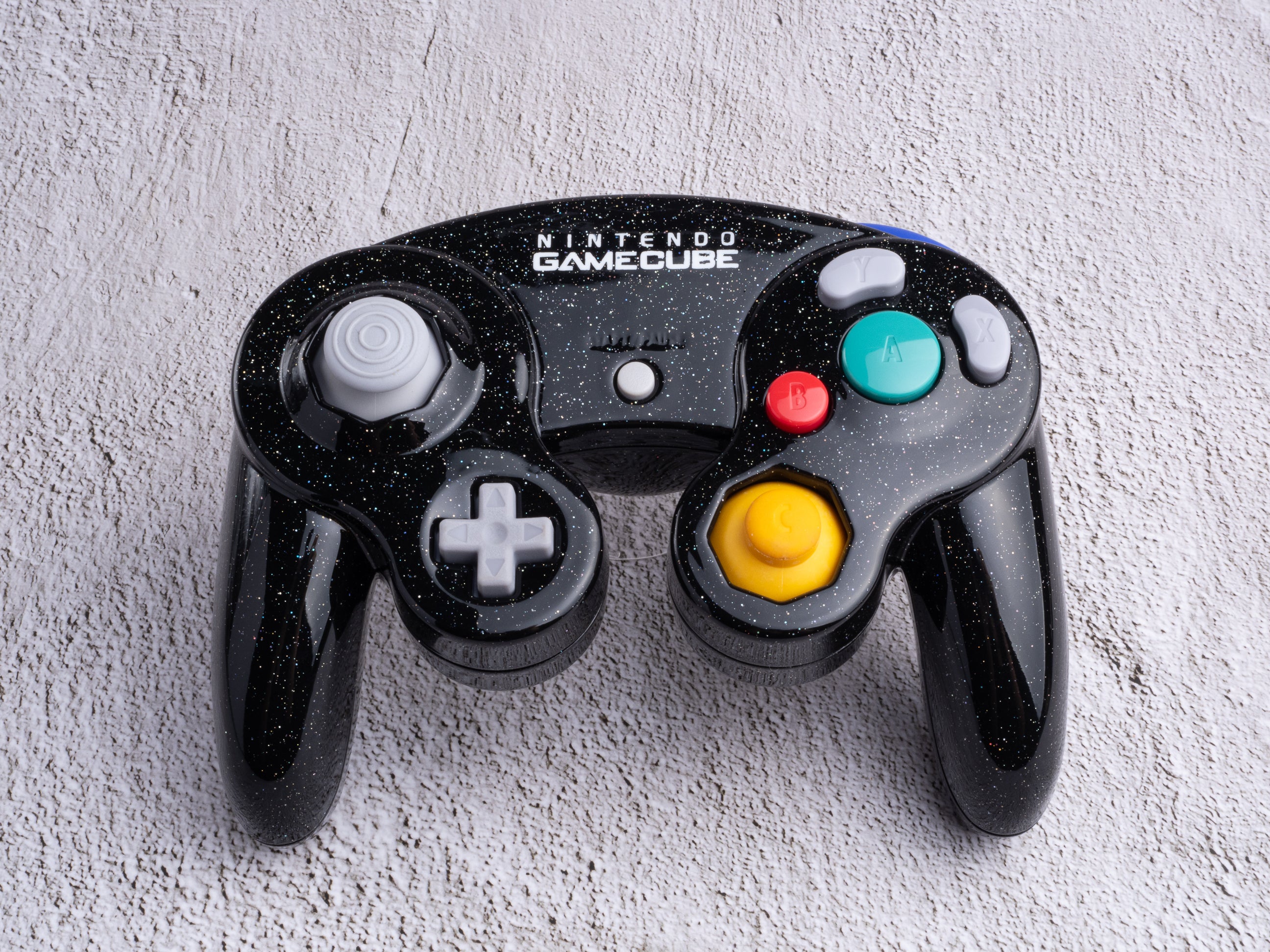 Galaxy Black - Custom Painted GameCube Controller